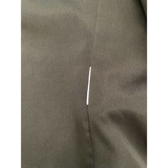 Max Mara Blazer Jacket Black White Mesh One Button Collarless Long Sleev… - Picture 6 of 7